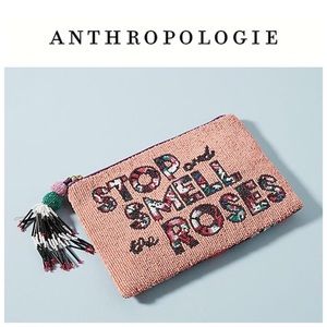 Anthropologie beaded clutch